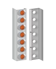 Kenworth W900 15" Premium Flangeless Can Front Air Cleaner Light Bar with 14 G2 LEDs (2010+) Kenworth W900 15" Premium Flangeless Can Front Air Cleaner Light Bar with 14 G2 LEDs (2010+)
