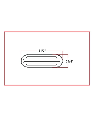 Oval Flatline White Back-Up LED (52 Diodes) Oval Flatline White Back-Up LED (52 Diodes)