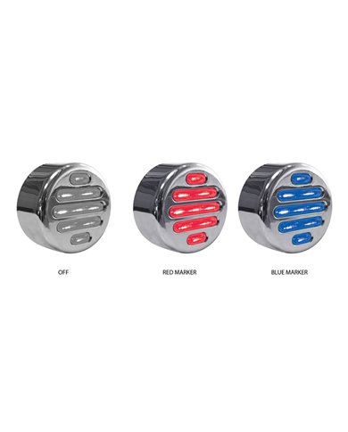2" Dual Flatline Red/Blue LED (9 Diodes) 2" Dual Flatline Red/Blue LED (9 Diodes)