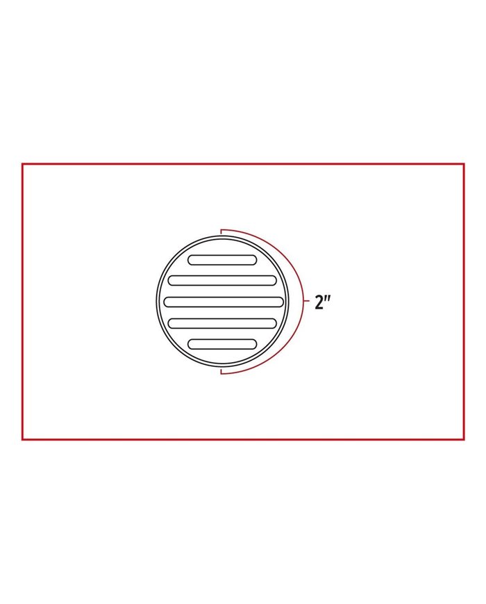 2" Dual Flatline Red/Blue LED (9 Diodes)