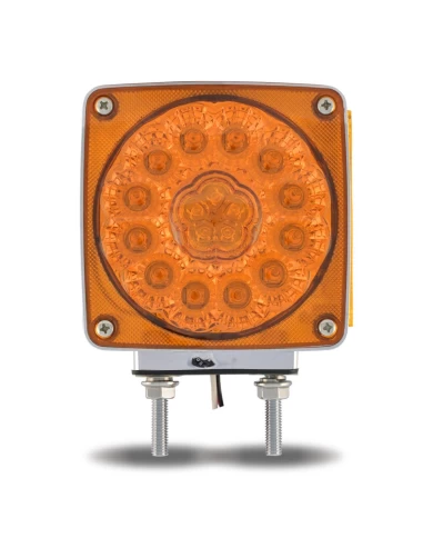 Super Diode Double Face Double Post Square Amber LED - Passenger Side (38 Diodes) Super Diode Double Face Double Post Square Amber LED - Passenger Side (38 Diodes)