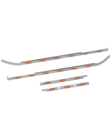 Peterbilt 579 Cab, 72" Sleeper & Extension Panel Kit with 2 Block Heater Holes & 18 G4 LEDs Peterbilt 579 Cab, 72" Sleeper & Extension Panel Kit with 2 Block Heater Holes & 18 G4 LEDs