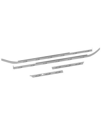 Peterbilt 579 Cab, 80" Sleeper & Extension Panel Kit with 1 Block Heater Hole & 18 Clear G4 LEDs - Short Hood Peterbilt 579 Cab, 80" Sleeper & Extension Panel Kit with 1 Block Heater Hole & 18 Clear G4 LEDs - Short Hood