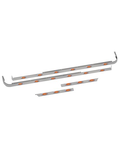 Peterbilt 579 Cab, 72" Sleeper & Extension Panel Kit for Short Hood Models & Cab Exhaust with 18 G4 LEDs - No Blockheater Hole Peterbilt 579 Cab, 72" Sleeper & Extension Panel Kit for Short Hood Models & Cab Exhaust with 18 G4 LEDs - No Blockheater Hole