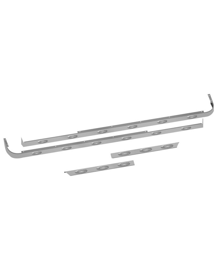 Peterbilt 579 Cab, 72" Sleeper & Extension Panel Kit for Short Hood Models & Cab Exhaust with 18 Clear G4 LEDs - No Blockheater Peterbilt 579 Cab, 72" Sleeper & Extension Panel Kit for Short Hood Models & Cab Exhaust with 18 Clear G4 LEDs - No Blockheater