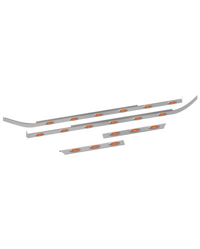 Peterbilt 579 Cab, 72" Sleeper & Extension Panel Kit for Short Hood Models with 18 G4 LEDs - No Blockheater Hole Peterbilt 579 Cab, 72" Sleeper & Extension Panel Kit for Short Hood Models with 18 G4 LEDs - No Blockheater Hole