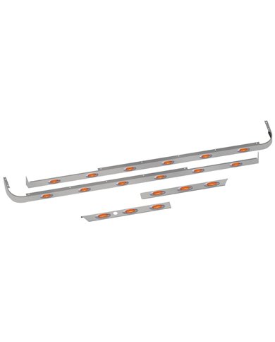 Peterbilt 579 Cab, 72" Sleeper & Extension Panel Kit for Short Hood Models & Cab Exhaust with 18 G4 LEDs - 1 Blockheater Hole Peterbilt 579 Cab, 72" Sleeper & Extension Panel Kit for Short Hood Models & Cab Exhaust with 18 G4 LEDs - 1 Blockheater Hole
