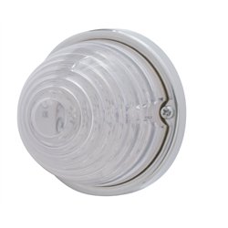 UP39674-17 LED Beehive Flush Mount Kit With Low Profile Bezel - Amber LED/Clear Lens