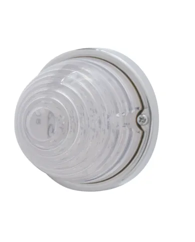 UP39674-17 LED Beehive Flush Mount Kit With Low Profile Bezel - Amber LED/Clear Lens