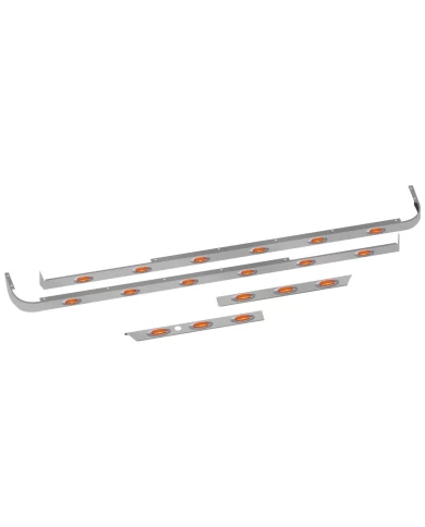 Peterbilt 579 Cab, 80" Sleeper & Extension Panel Kit for Short Hood Models & Cab Exhaust with 18 G4 LEDs - 1 Blockheater Hole Peterbilt 579 Cab, 80" Sleeper & Extension Panel Kit for Short Hood Models & Cab Exhaust with 18 G4 LEDs - 1 Blockheater Hole