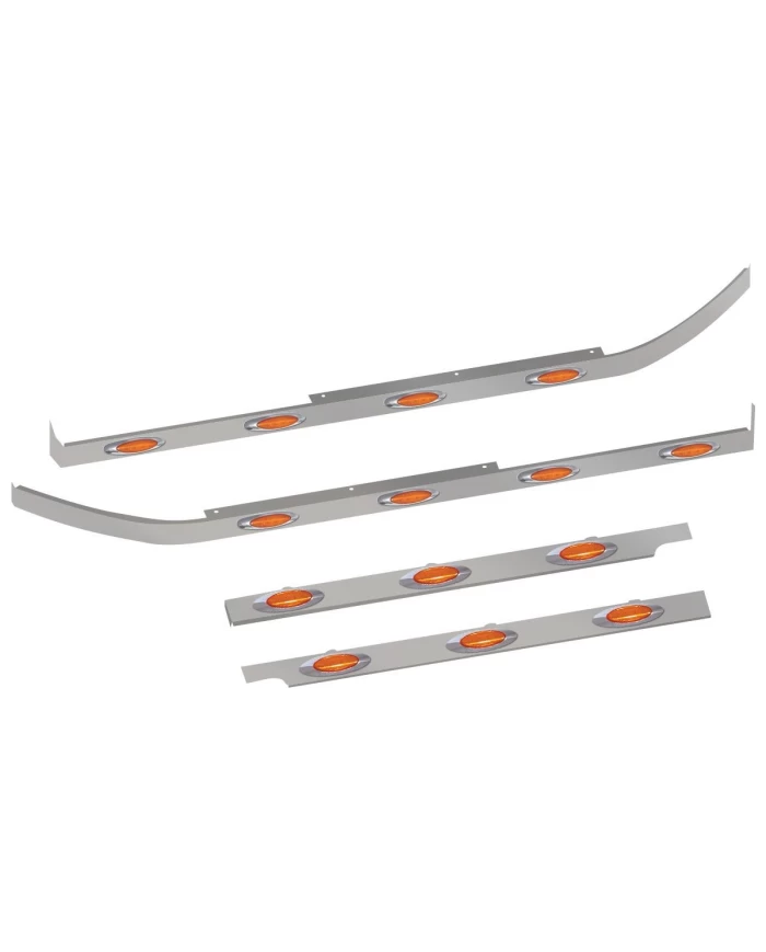 Peterbilt 579 Cab, 44" Sleeper & Extension Panel Kit for Long Hood Models with 14 G4 LEDs - No Blockheater Hole Peterbilt 579 Cab, 44" Sleeper & Extension Panel Kit for Long Hood Models with 14 G4 LEDs - No Blockheater Hole