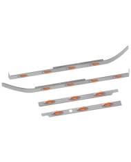 Peterbilt 579 Cab, 44" Sleeper & Extension Panel Kit for Long Hood Models with 14 G4 LEDs - 1 Blockheater Hole Peterbilt 579 Cab, 44" Sleeper & Extension Panel Kit for Long Hood Models with 14 G4 LEDs - 1 Blockheater Hole