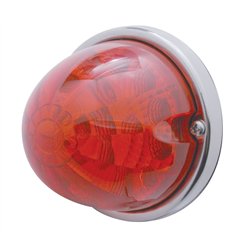 UP39677-17 LED Reflector Watermelon Flush Mount Kit With Low Profile Bezel - Red LED/Red Lens