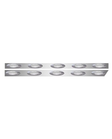 Peterbilt 389 OEM Cab Panel with 6 Clear G4 LEDs (2014+) Peterbilt 389 OEM Cab Panel with 6 Clear G4 LEDs (2014+)