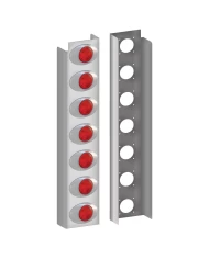 Peterbilt 389 Premium Rear Air Cleaner Light Bar with 14 G2 LEDs (2010+) Peterbilt 389 Premium Rear Air Cleaner Light Bar with 14 G2 LEDs (2010+)