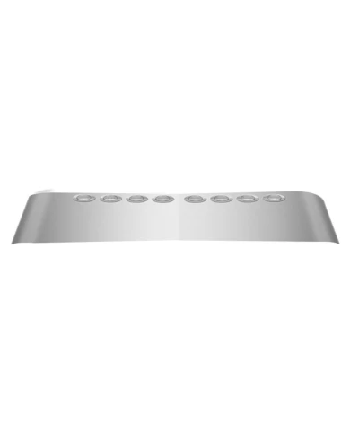17" Volvo VN670-730-780-VT800 Raised Roof Sunvisor with 8 Clear G4 LEDs (2003+) 17" Volvo VN670-730-780-VT800 Raised Roof Sunvisor with 8 Clear G4 LEDs (2003+)