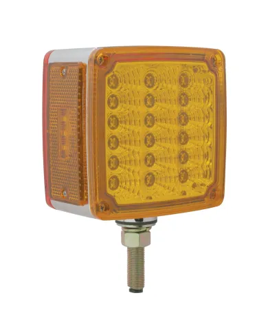 UP39681-39 LED Reflector Double Face Turn Signal Light (Passenger) - Amber & Red LED/Amber & Red Lens