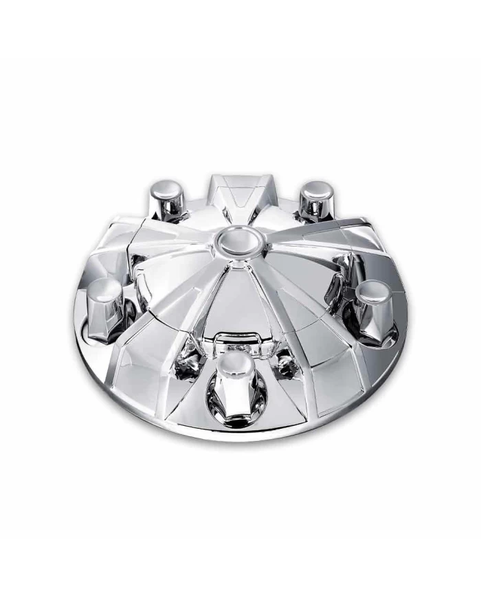 TXTHUB-MFRP33-Wheel Accessories - Axle Cover - Chrome Plastic Mag Front Hub Cover with 33mm Threaded Nut Covers