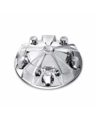 TXTHUB-MFRP33-Wheel Accessories - Axle Cover - Chrome Plastic Mag Front Hub Cover with 33mm Threaded Nut Covers