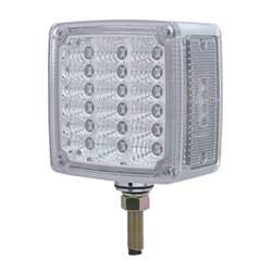 UP39682-39 LED Reflector Double Face Turn Signal Light (Driver) - Amber & Red LED/Clear Lens