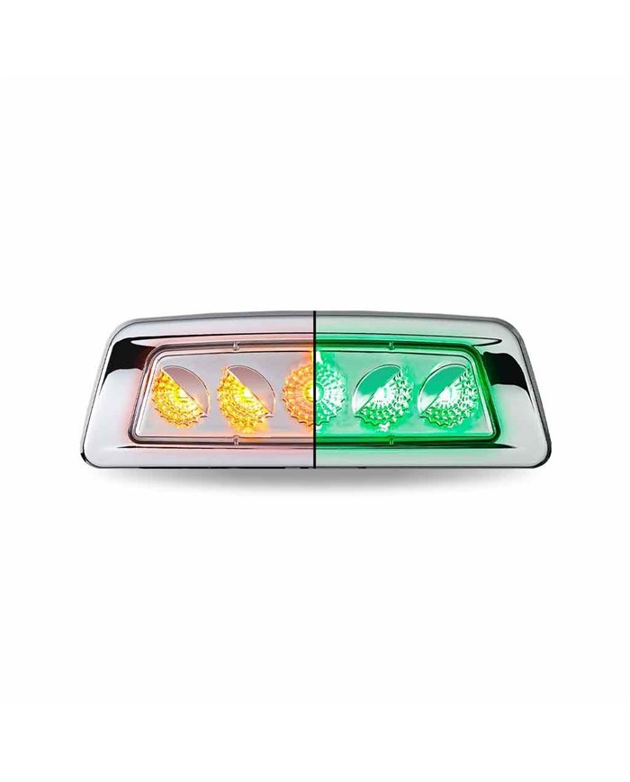 TXTLED-K200AG-KENWORTH T680/T700/T880PASSENGER FENDER MARKER LIGHT-DUAL REVOLUTION AMBER/GREEN LED 