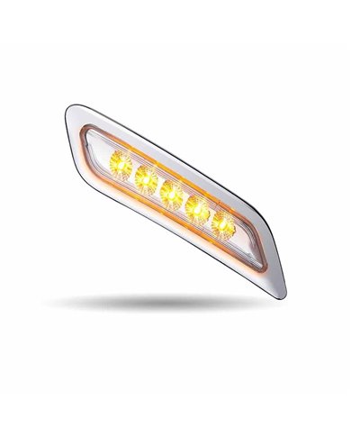 TXTLED-P200CA-PETERBILT 579/567/587 PASSENGER DOOR MARKER LIGHT- CLEAR AMBER LED  TXTLED-P200CA-PETERBILT 579/567/587 PASSENGER DOOR MARKER LIGHT- CLEAR AMBER LED