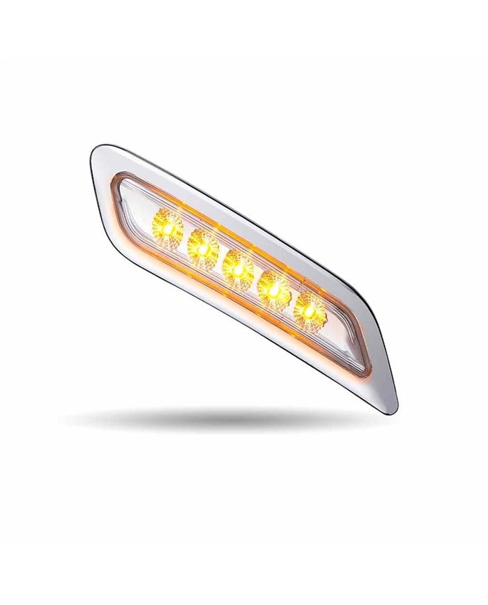 TXTLED-P200CA-PETERBILT 579/567/587 PASSENGER DOOR MARKER LIGHT- CLEAR AMBER LED TXTLED-P200CA-PETERBILT 579/567/587 PASSENGER DOOR MARKER LIGHT- CLEAR AMBER LED