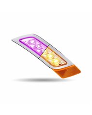 TXTLED-P400AP-PETERBILT 579/567/587 PASSENGER FENDER MARKER LIGHT-DUAL REVOLUTION AMBER/PURPLE LED TXTLED-P400AP-PETERBILT 579/567/587 PASSENGER FENDER MARKER LIGHT-DUAL REVOLUTION AMBER/PURPLE LED