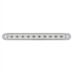 UP39686B-10 LED 6-1/2" Turn Signal Light Bar - Amber LED/Clear Lens (Bulk)