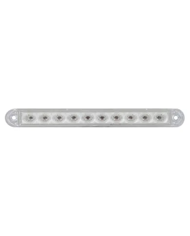 UP39686B-10 LED 6-1/2" Turn Signal Light Bar - Amber LED/Clear Lens (Bulk)