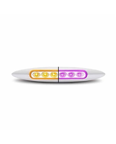 TXTLED-6XAP-6" DUAL AMBER TO PURPLE AUX. MARKER LIGHT  TXTLED-6XAP-6" DUAL AMBER TO PURPLE AUX. MARKER LIGHT
