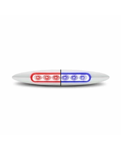 TXTLED-6XRB-6" DUAL RED TO BLUE AUX. MARKER LIGHT  TXTLED-6XRB-6" DUAL RED TO BLUE AUX. MARKER LIGHT