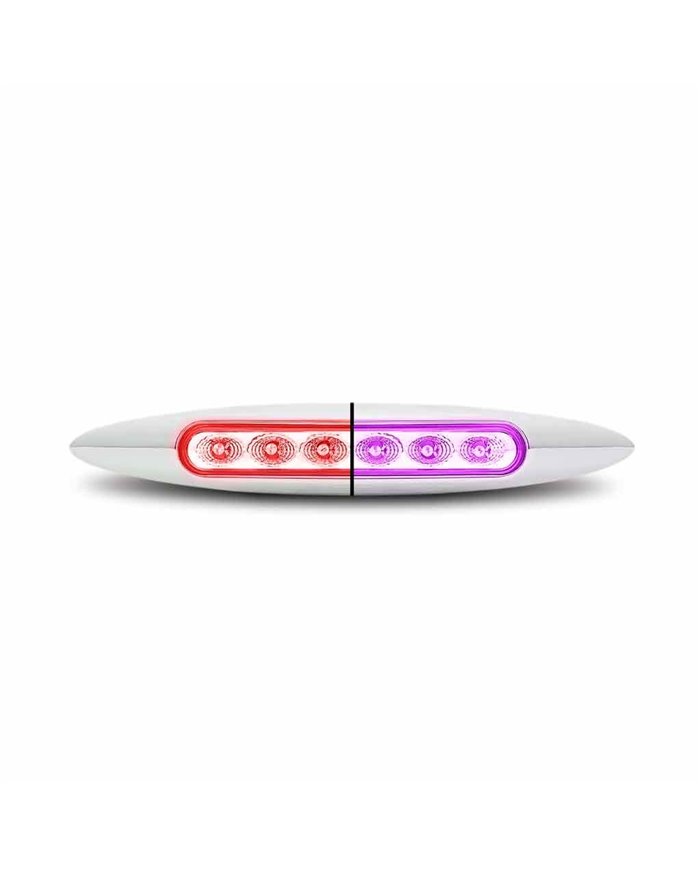 TXTLED-6XRP-6" DUAL RED TO PURPLE AUX. MARKER LIGHT 