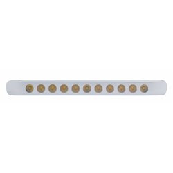 UP39690-11 LED 17" Turn Signal Light Bar With Bezel - Amber LED/Amber Lens