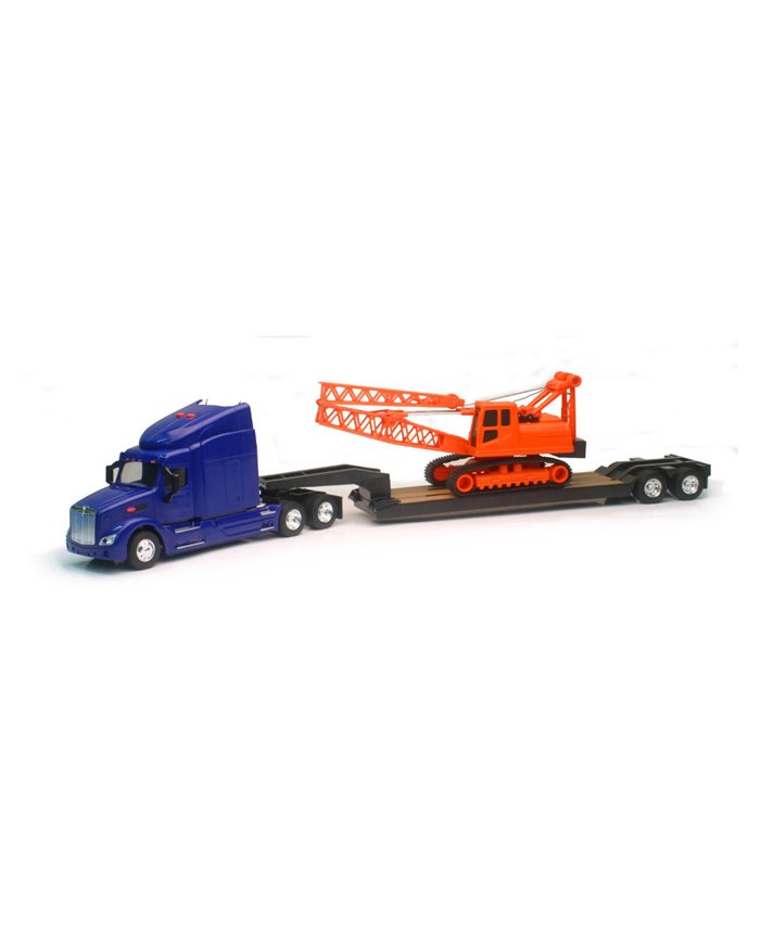 NRYSS-52921 - B/O L&S 1:24 PETERBILT 579 LOWBOY WITH CRANE