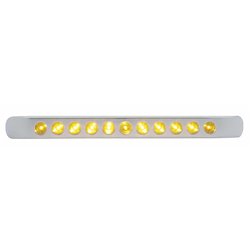 UP39690-11 LED 17" Turn Signal Light Bar With Bezel - Amber LED/Amber Lens