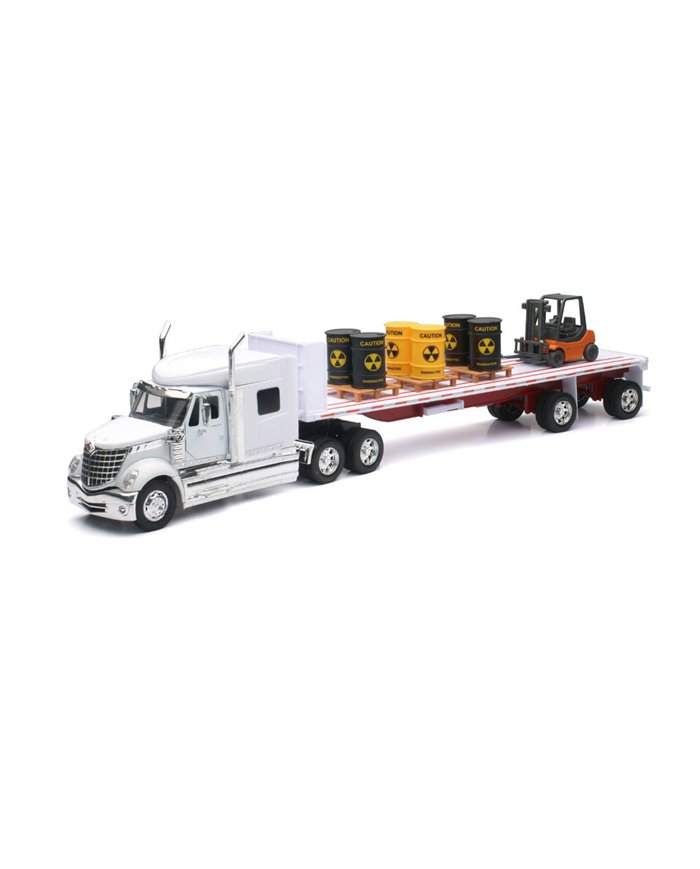 NRYSS-10393B - 1/32 INTERNATIONAL LONESTAR FLATBED W/ BARRELS AND FORKLIFT NRYSS-10393B - 1/32 INTERNATIONAL LONESTAR FLATBED W/ BARRELS AND FORKLIFT