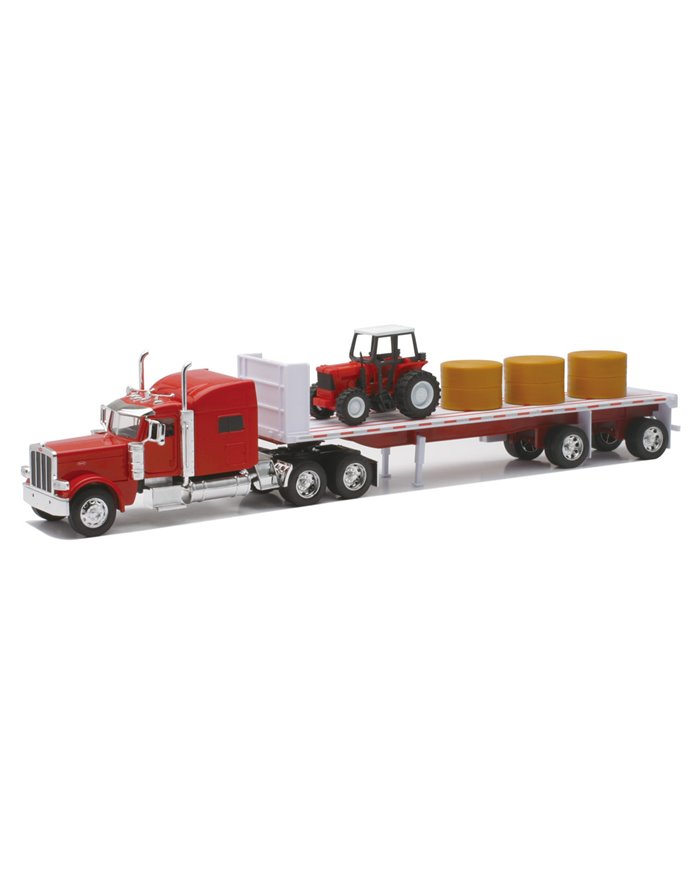 NRYSS-10333B - 1/32 PETERBILT 389 FLATBED W/ HAY AND FARM TRACTOR NRYSS-10333B - 1/32 PETERBILT 389 FLATBED W/ HAY AND FARM TRACTOR