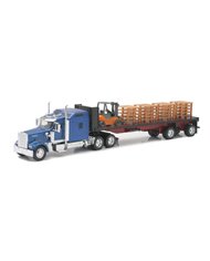NRYSS-10373A - 1/32 KENWORTH W900 FLATBED W/ FORKLIFT & PALLET