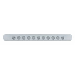 UP39692-11 LED 17" Turn Signal Light Bar With Bezel - Amber LED/Clear Lens