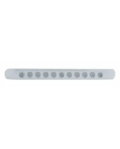 UP39692-11 LED 17" Turn Signal Light Bar With Bezel - Amber LED/Clear Lens