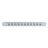 UP39692-11 LED 17" Turn Signal Light Bar With Bezel - Amber LED/Clear Lens