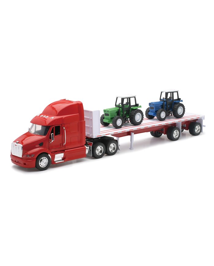 NRY11283C - 1/32 PETERBILT 387 FLATBED W/ FARM TRACTOR