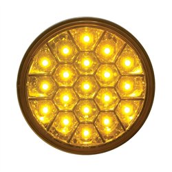 UP39700-19 LED 4" Reflector Turn Signal Light - Amber LED/Amber Lens