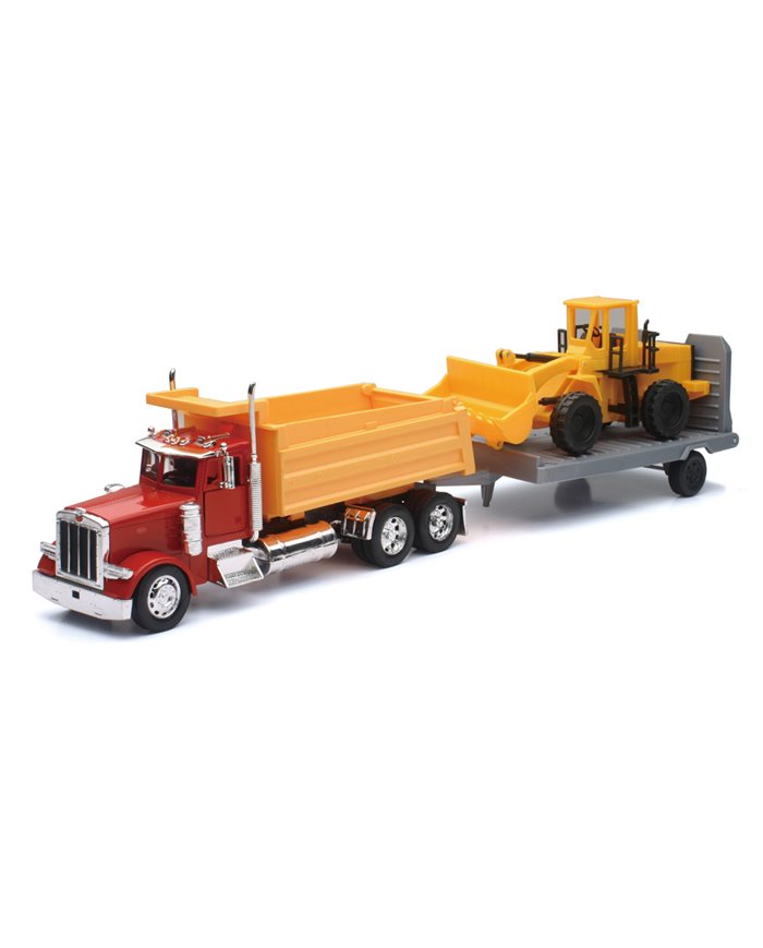 NRYSS-11263A - 1/32 PETERBILT 379 DUMP TRUCK W/ WHEEL LOADER