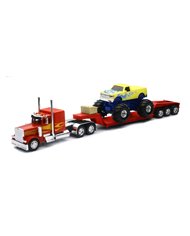 NRYSS-12053A - 1/32 CUSTOM PETERBILT 379 LOWBOY W/ MONSTER TRUCK NRYSS-12053A - 1/32 CUSTOM PETERBILT 379 LOWBOY W/ MONSTER TRUCK