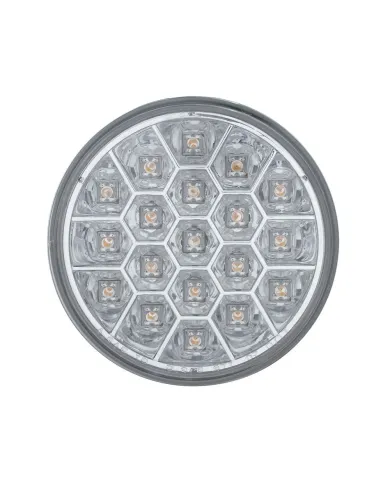 UP39702-19 LED 4" Reflector Turn Signal Light - Amber LED/Clear Lens
