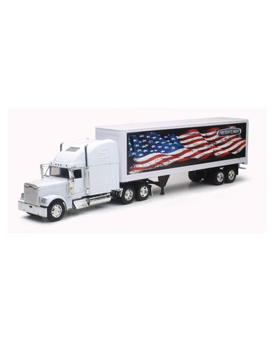 NRYSS-12853C - 1/32 FREIGHTLINER CLASSIC XL PATRIOTIC GRAPHIC TRUCK