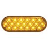 UP39704-19 LED 6" Oval Reflector Turn Signal Light - Amber LED/Amber Lens