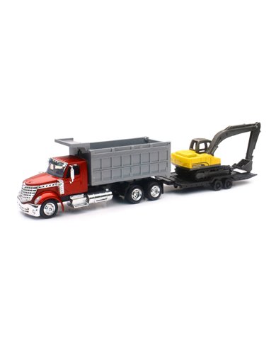 NRY16633A - 1/43 INTERNATIONAL LONESTAR DUMP TRUCK W/ EXCAVATOR NRY16633A - 1/43 INTERNATIONAL LONESTAR DUMP TRUCK W/ EXCAVATOR